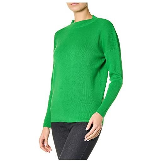 Goldenpoint donna maglia traforata manica lunga, colore verde, taglia s