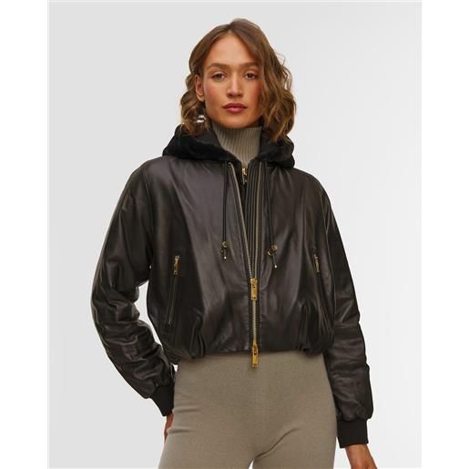 Moose Knuckles giacca in pelle da donna Moose Knuckles cardin bunny jacket