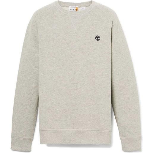 TIMBERLAND felpa girocollo con rovescio spazzolato exeter river grigio