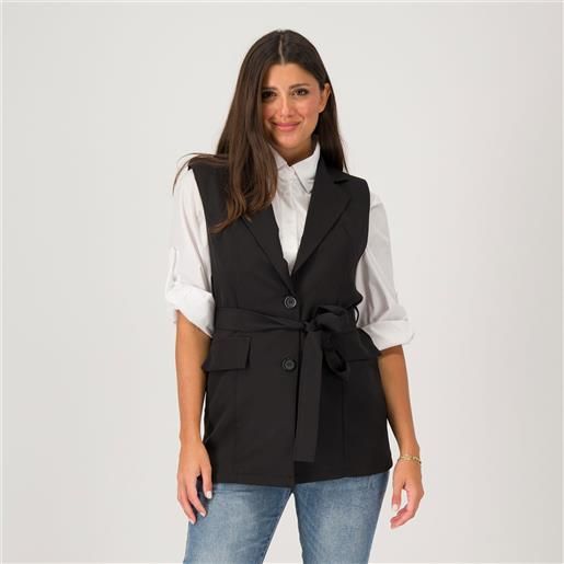 Stefano Ghilardi gilet lungo con collo rever