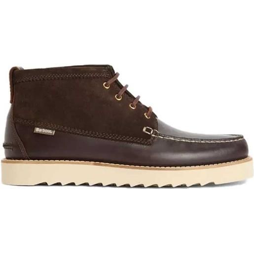 BARBOUR stivaletti chukka hadstone dark brown