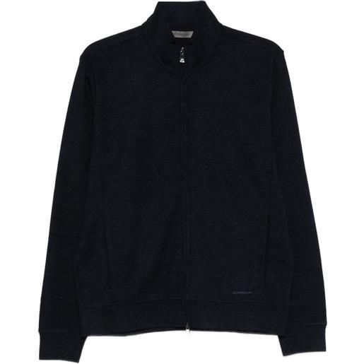 Corneliani cardigan con zip - blu