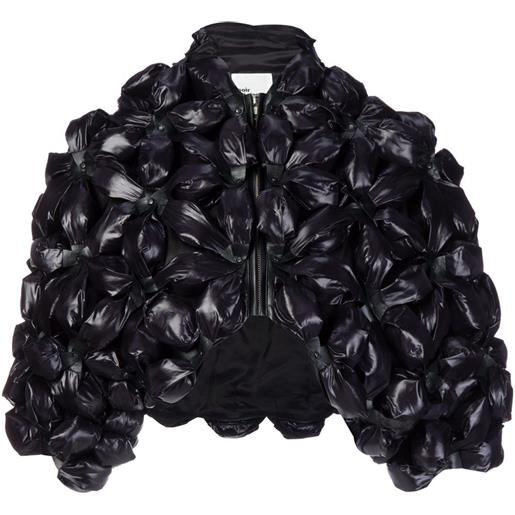 Noir Kei Ninomiya 3d flower bolero - nero
