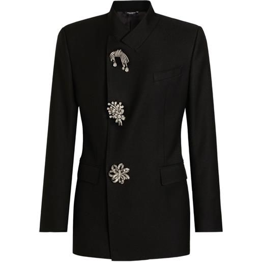 Dolce & Gabbana giacca con cristalli - nero