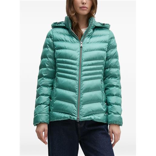 Geox giacca trapuntata con cappuccio - verde