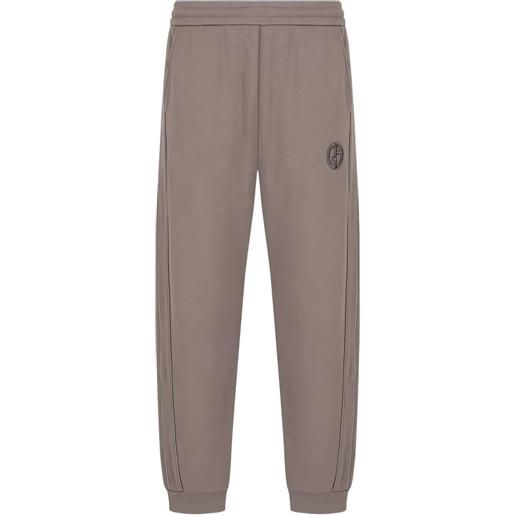 Giorgio Armani pantaloni sportivi con ricamo - toni neutri