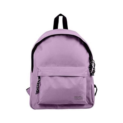 Pryma zaino 40x31x15 cm - zaino scuola e tempo libero per bambini e adulti (lilla)