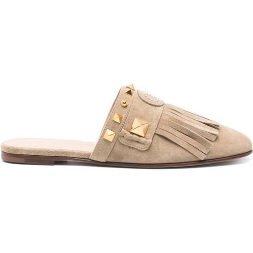 Valentino Garavani slippers vlogo - toni neutri