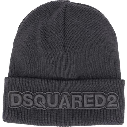 DSQUARED2 berretto con ricamo - nero