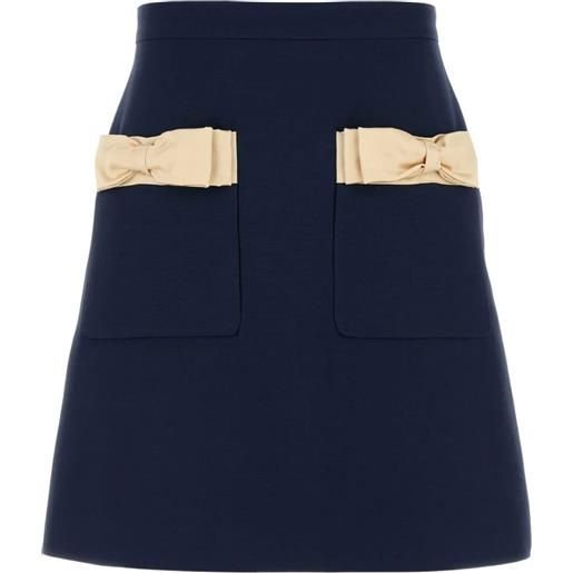 Valentino Garavani gonna con tasche - blu