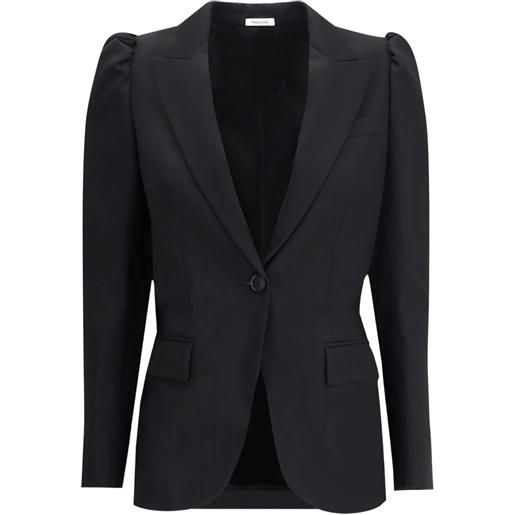 Alexander McQueen blazer monopetto - nero