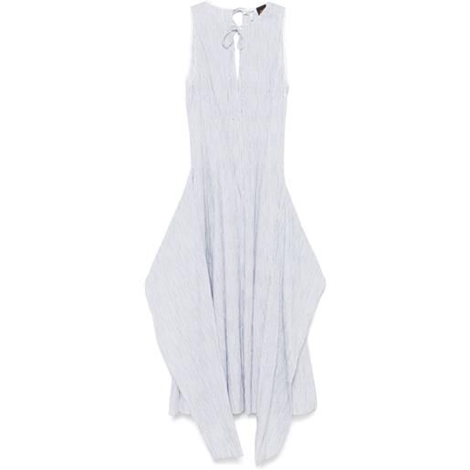 LOEWE abito midi a righe - blu