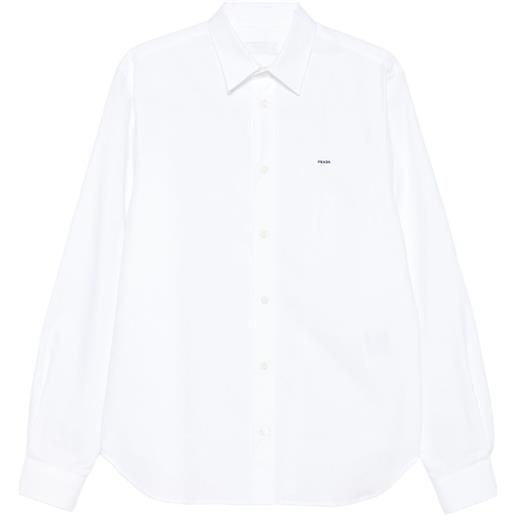 Prada camicia oxford in cotone - bianco