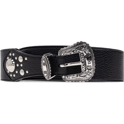 DSQUARED2 cintura con borchie - nero