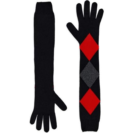 Proenza Schouler guanti a rombi - nero