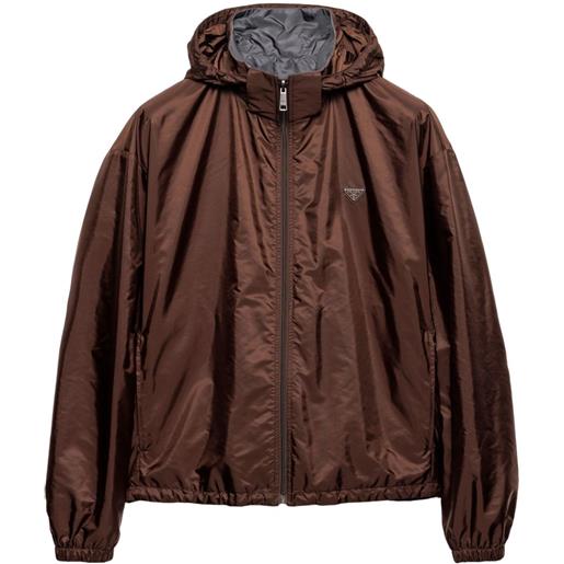 Prada giacca con zip - marrone