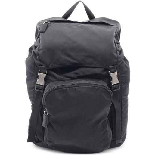 Prada Pre-Owned - zaino con coulisse anni 2000 - uomo - nylon - taglia unica - nero
