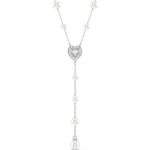 SWAROVSKI collana a y ariana grande x SWAROVSKI, crystal pearl, cuore 5720855