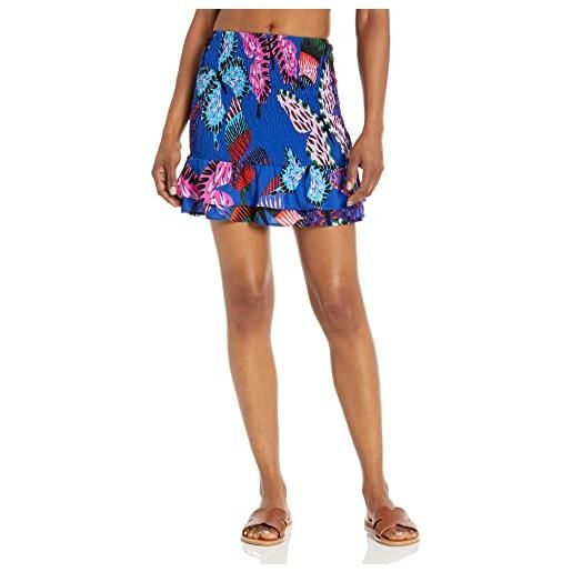 Desigual fal_dolores copricostume, blu, xs donna