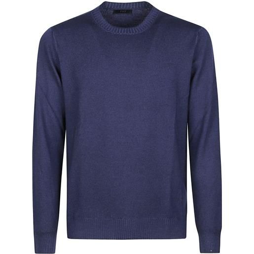 Fay maglione girocollo in lana - blu
