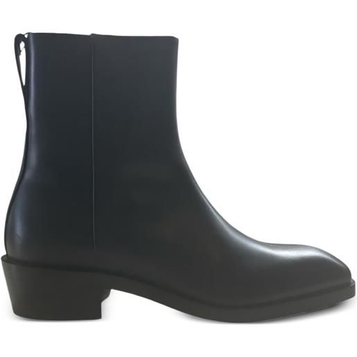 Calvin Klein stivali in pelle - nero