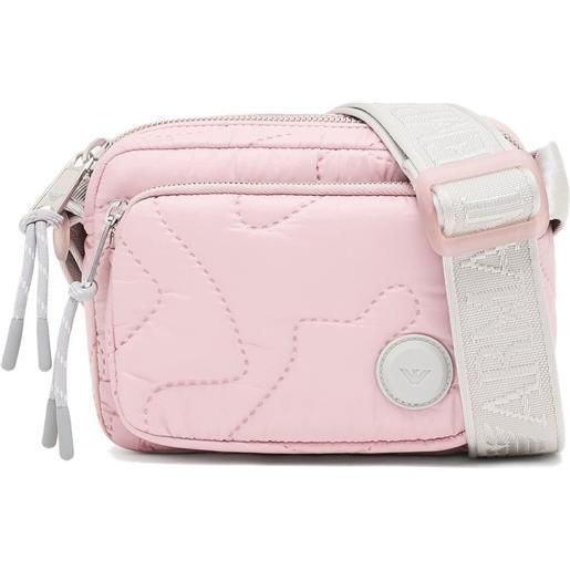 Emporio Armani Kids borsa a spalla con applicazione - rosa