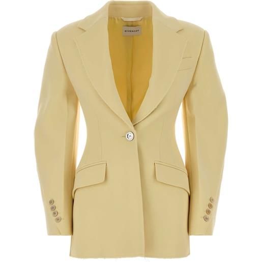Givenchy blazer con revers classici e maniche a palloncino - giallo
