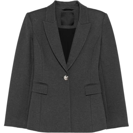 LIU JO giacca con bottone singolo - grigio