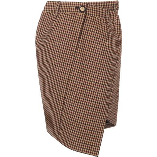 Balenciaga Pre-Owned - gonna asimmetrica - donna - lana/cupro - taglia unica - toni neutri