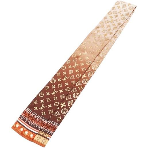 Louis Vuitton Pre-Owned - sciarpa con monogramma 1990-2010 - donna - seta - taglia unica - marrone