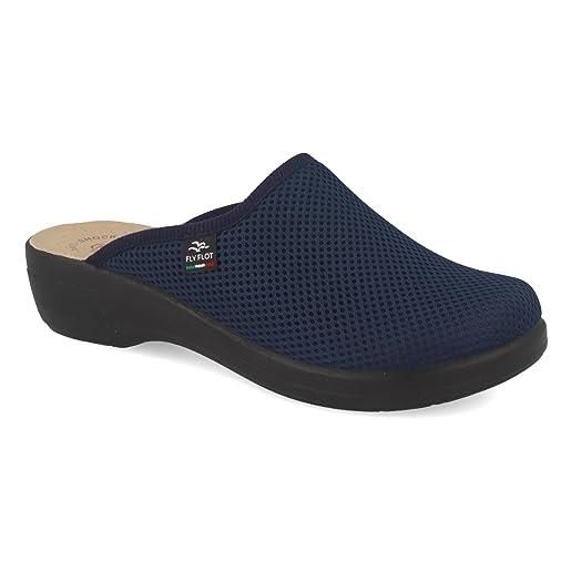 Fly Flot Fresh Woman: Le Mie Ciabattine Traspiranti Che Sono Una Nuvola! Con Tomaia In Rete Elastica E Plantare Imbottito In Pelle Anti-shock, Blu 39. - 2