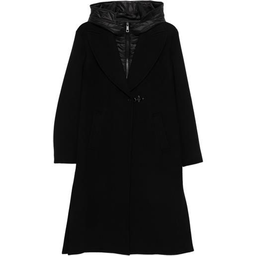 Fay cappotto con cappuccio - nero
