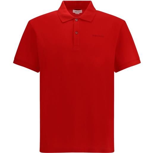 Alexander McQueen polo con logo ricamato - 6615