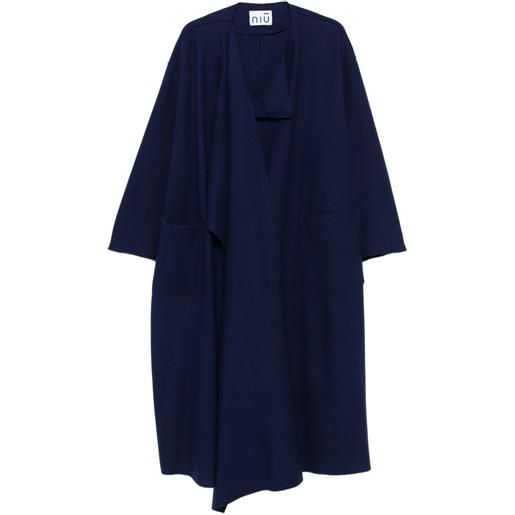 Niu soprabito con sciarpa - blu