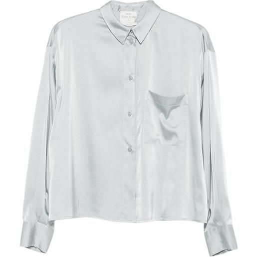 Forte Forte camicia in raso - grigio
