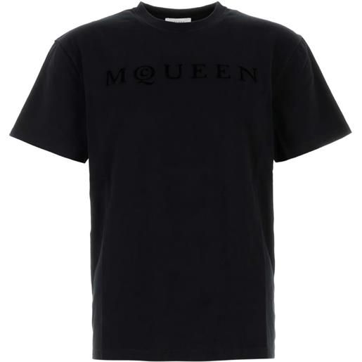 Alexander McQueen t-shirt in cotone - nero