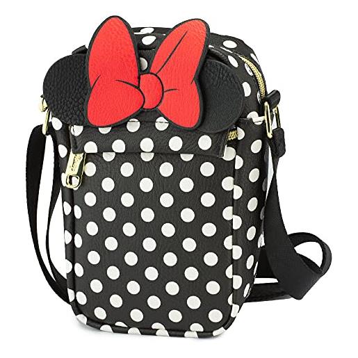 Buckle-Down borsa disney, tracolla, minnie mouse, pelle vegana, minnie mouse, 8.0 x 5.5