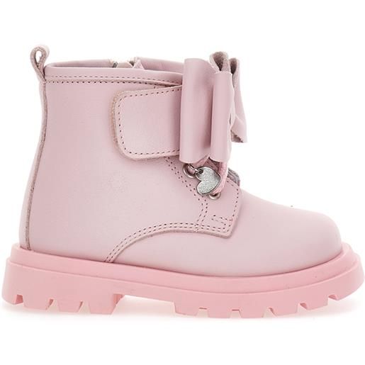 Monnalisa anfibi velluto fiocco