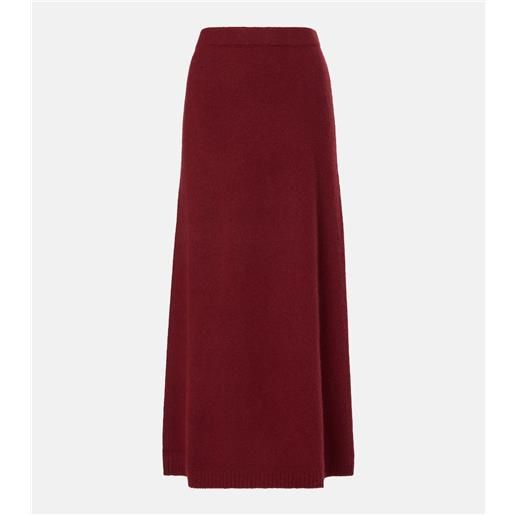 Max Mara gonna lunga dorina in misto cashmere