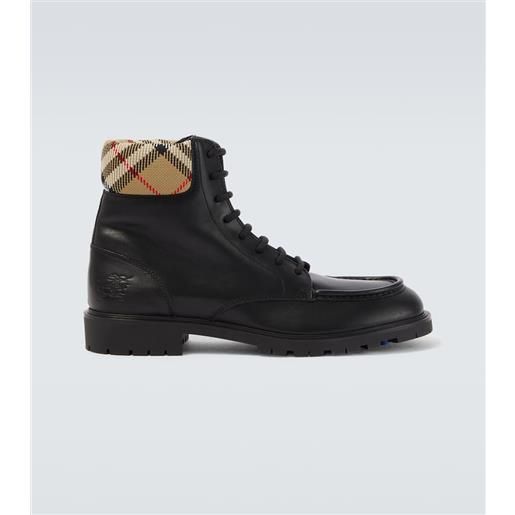 Burberry anfibi rogue in pelle