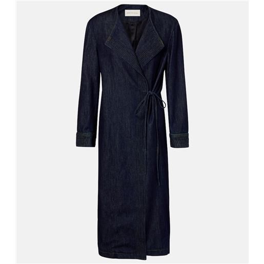 Dries Van Noten cappotto a portafoglio in denim