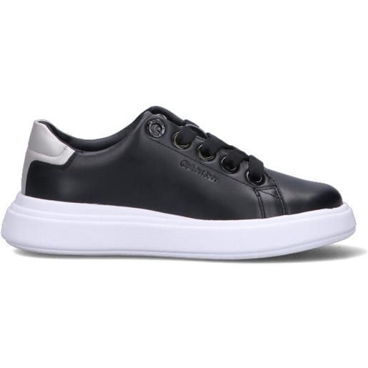CALVIN KLEIN sneaker donna nera in pelle