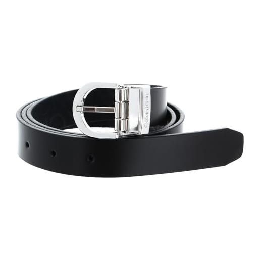 Calvin Klein ck must rd buckle rev 2.5 belt black/black mono