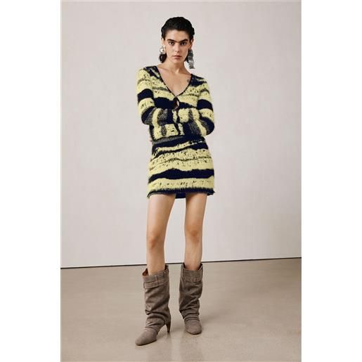 Desigual abito a righe in mohair studio