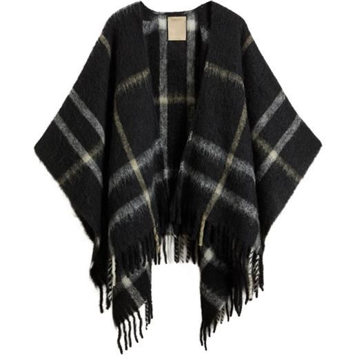 Woolrich mantella a quadri - nero