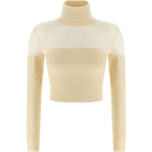 Elisabetta Franchi maglione a collo alto - toni neutri