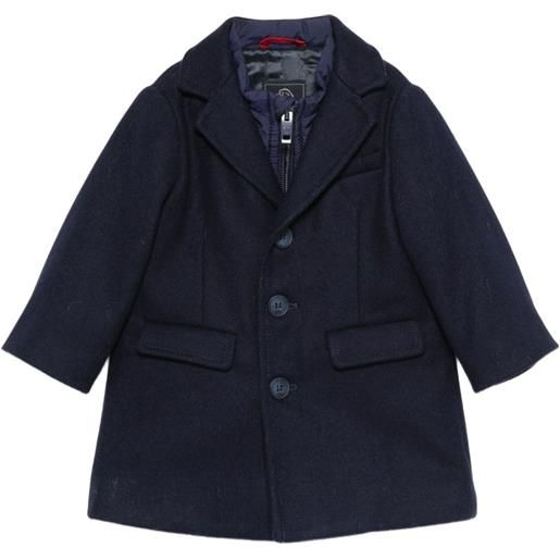 Fay Kids cappotto con design a strati - blu