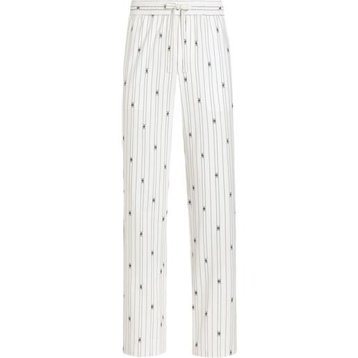 Dolce & Gabbana pantaloni a righe - bianco