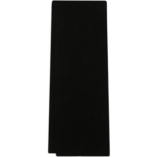 Dolce & Gabbana sciarpa a coste - nero