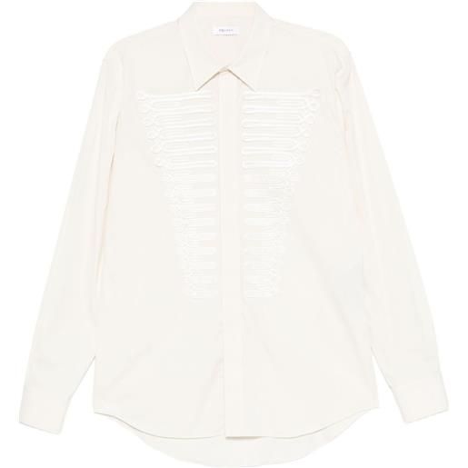 Alexander McQueen camicia con ricamo - bianco